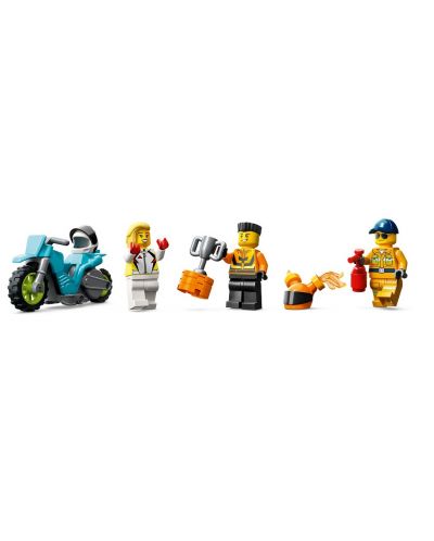 Konstruktor LEGO City - Kaskaderski kamion i izazov vatrenog kruga (60357) - 4