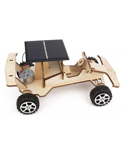 Set Tooky Toy - Napravi sam 3D drveni automobil sa solarnom baterijom - 2