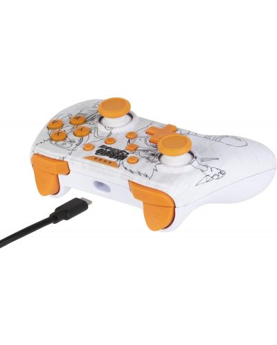 Kontroler Konix - za Nintendo Switch/PC, žičan, Naruto, bijeli - 4