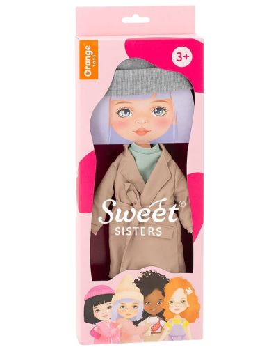 Set odjeće za lutke Orange Toys Sweet Sisters - Bež kabanica - 1