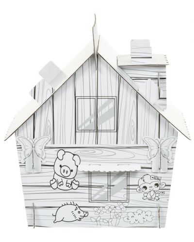 Dječji set GОТ - Šumska kućica sa životinjama za sastavljanje i bojanje - 4