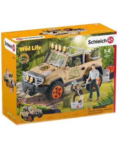 Set figurica Schleich Wild Life - Automobil 4 x 4 - 3