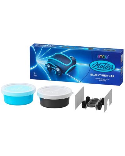 Set za modeliranje s glinom Hey Clay - Cyber ​​​​auto, plavi - 2