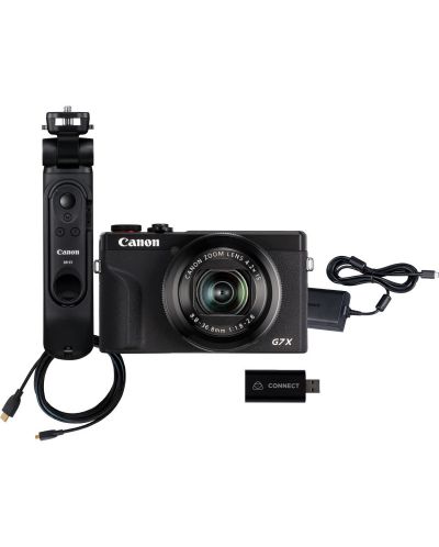 Kompaktni fotoaparat Canon - Powershot G7 X III, + za streaming, crni - 1