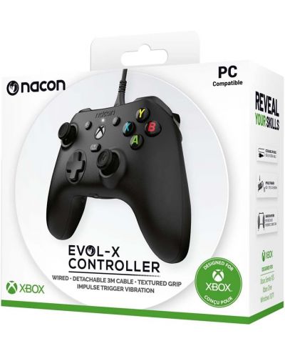 Kontroler Nacon - EVOL-X, žičani, crni (Xbox One/Series X/S/PC) - 3