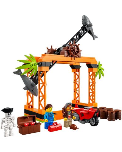 Кonstruktor Lego City - Kaskaderski izaziv Shark Attack (60342) - 2
