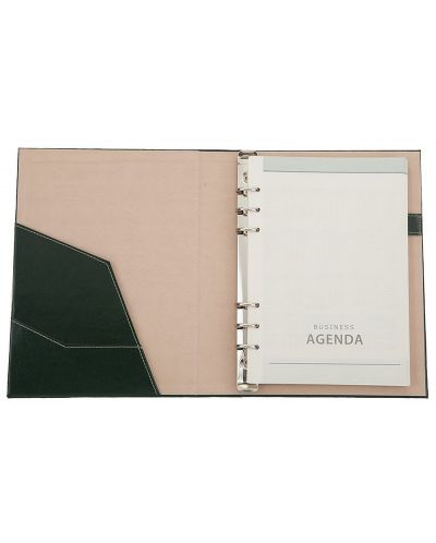 Kožna bilježnica-agenda Lemax Novaskin - А5, zelena, Standart - 2