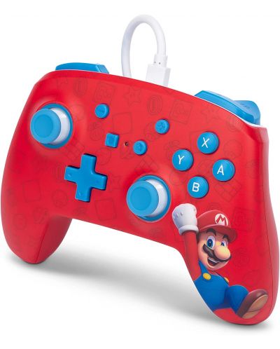Kontroler PowerA - Enhanced, žični, za Nintendo Switch, Woo-hoo! Mario - 4