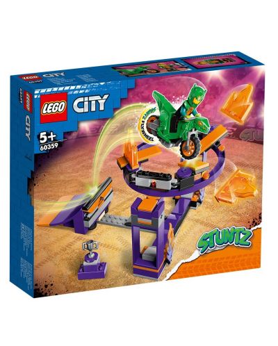 Konstruktor LEGO City - Stuntz, Ramp Dunk Stunt Challenge (60359) - 1