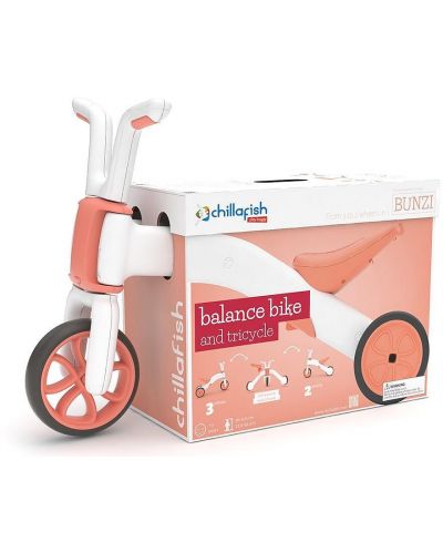 Bicikl za ravnotežu 2 u 1 Chillafish - Bunzi Matе, ružičasti - 4