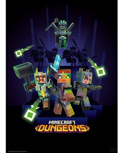 Set mini postera GB eye Games: Minecraft - Dungeons - 3