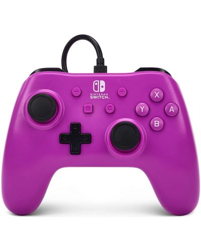 Kontroler PowerA - Enhanced, žičani, za Nintendo Switch, Grape Purple - 1