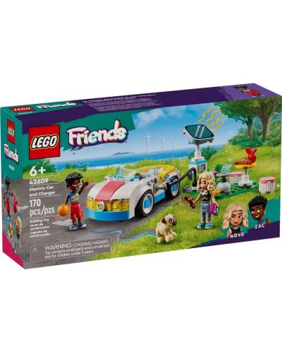 Konstruktor LEGO Friends - Električni auto i punjač (42609) - 1