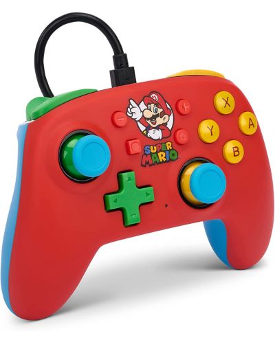 Kontroler PowerA - Nano, žičani, za Nintendo Switch, Mario Medley - 2