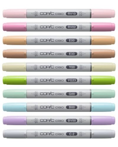 Set markera Too Copic Ciao - Početni set, 10 boja + 2 komada multi liner 0.1 mm - 2