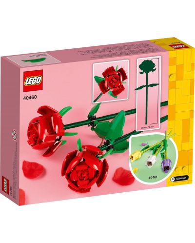 Konstruktor LEGO Iconic - Ruže (40460) - 3