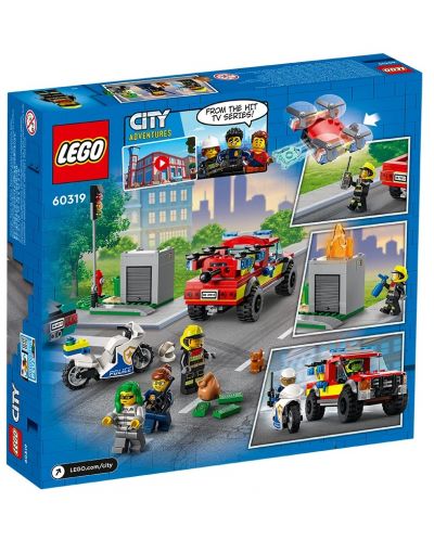 Konstruktor Lego City - Vatrogasno spašavanje i policijska potraga  (60319) - 2