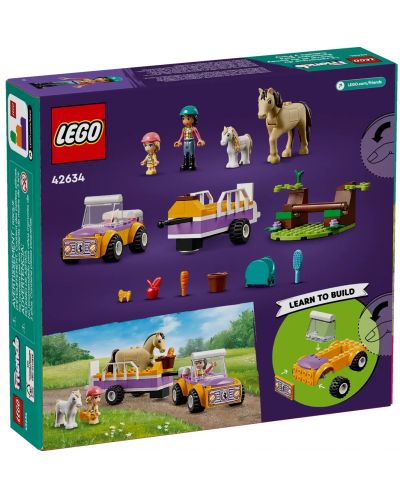 Konstruktor LEGO Friends - Prikolica za konje i ponije (42634) - 5