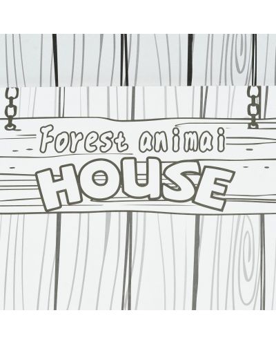Dječji set GОТ - Šumska kućica sa životinjama za sastavljanje i bojanje - 5