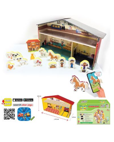 Set igračaka koji govore Jagu - Farma i kuća, 12 dijelova - 1