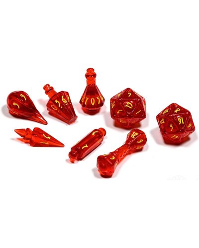 Set kockica PolyHero Wizard Dice Set -  Dragonfire - 1