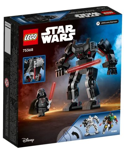 Konstruktor LEGO Star Wars - Oklop Darth Vadera (75368) - 2
