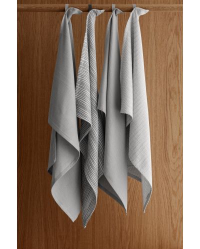 Set od 2 kuhinjska ručnika Blomus - Belt, 50 х 80 cm, sivo-bijele - 2