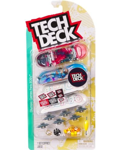 Set fingerboardova Tech Deck - Giraul Gustavo, Paris 2024, 4 komada - 1