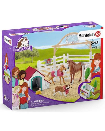 Set figurica Schleich Farm World Horses - Hannahini konji i pas Ruby - 7