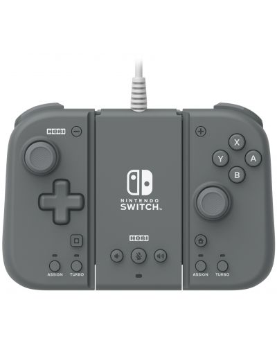 Kontroler Hori - Split Pad Compact Attachment Set, sivi (Nintendo Switch) - 1