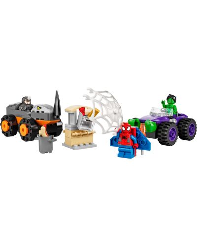 Konstruktor Lego Marvel - Spidey Amazing Friends, Hulk protiv Rhino (10782) - 3
