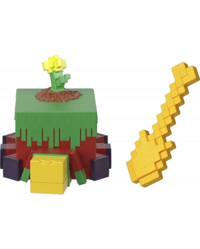 Set za modeliranje Minecraft - Figurica s dodacima, žuti - 4