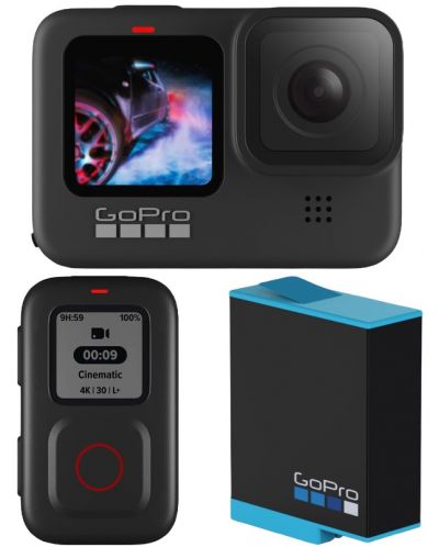 Set GoPro - HERO 9 Black, rezervna baterija i daljinski - 1