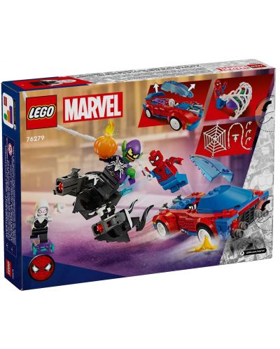 Konstruktor LEGO Marvel Super Heroes - Spider-Manov trkaći auto i Venom zeleni goblin (76279) - 8