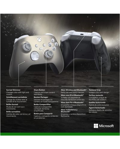 Kontroler Microsoft - za Xbox, bežični, Lunar Shift - 5