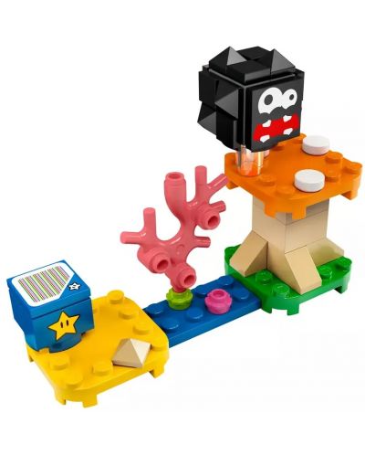 Konstrukcijski set LEGO Super Mario - Platforma s Fuzzyjem i Gljivom – komplet za početnu stazu (30389) - 2