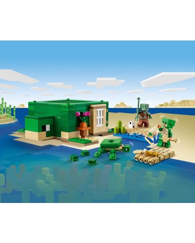 Konstruktor LEGO Minecraft - Kuća za kornjače na plaži (21254) - 5