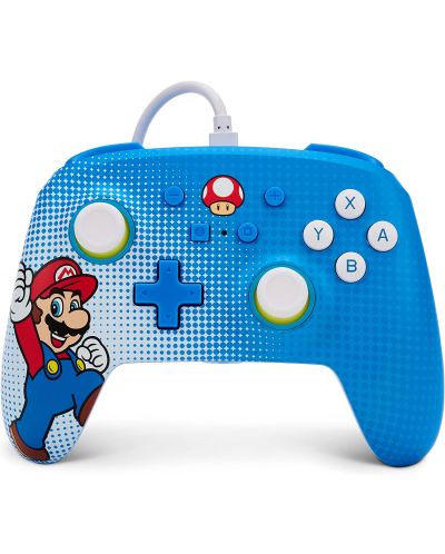 Kontroler PowerA - Enhanced, žični, za Nintendo Switch, Mario Pop Art - 1