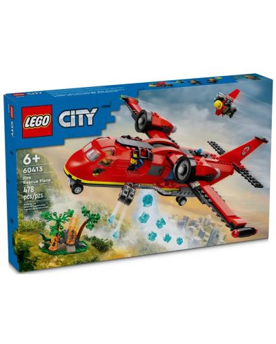 Konstruktor LEGO City - Vatrogasni spasilački avion (60413) - 1