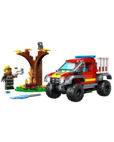 Konstruktor LEGO City - Vatrogasni kamion 4x4 (60393) - 3