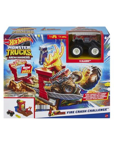 Set Hot Wheels Monster Trucks - Svjetska arena, Fire Crash Challenge - 1