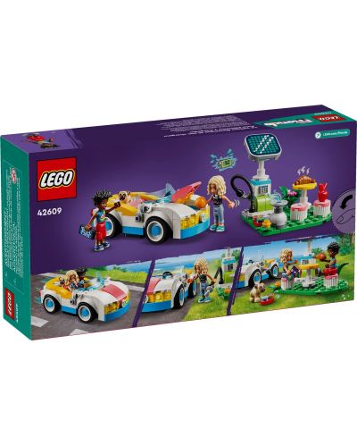 Konstruktor LEGO Friends - Električni auto i punjač (42609) - 7