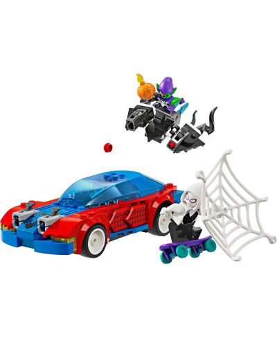 Konstruktor LEGO Marvel Super Heroes - Spider-Manov trkaći auto i Venom zeleni goblin (76279) - 2