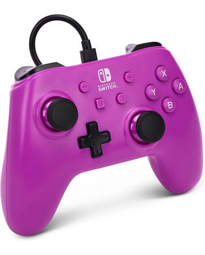 Kontroler PowerA - Enhanced, žičani, za Nintendo Switch, Grape Purple - 2
