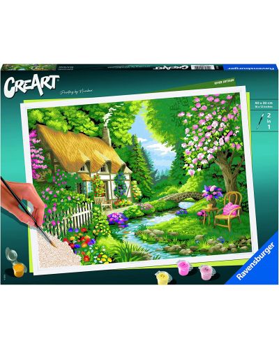 Set za slikanje po brojevima Ravensburger CreArt - Kuća na rijeci - 1