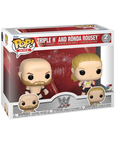 Set figura Funko POP! Sports: WWE - Triple H and Ronda Rousey - 2