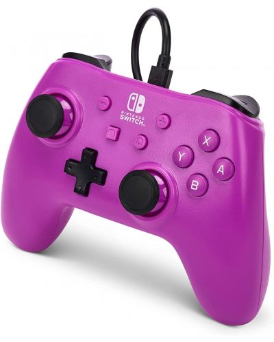 Kontroler PowerA - Enhanced, žičani, za Nintendo Switch, Grape Purple - 4