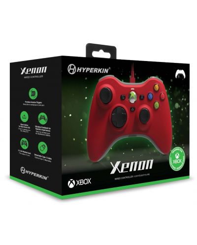 Kontroler Hyperkin - Xenon, žičani, crveni (Xbox One/Series X/S/PC) - 5