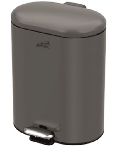 Set WC četke i kante Inter Ceramic - 8355G, 6 L, sivi mat - 2
