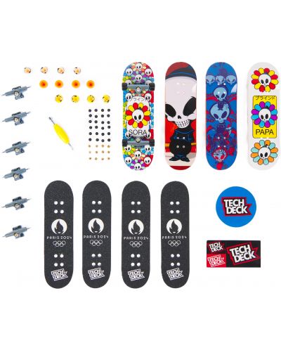 Set fingerboardova Tech Deck - Papa Sora, Paris 2024, 4 komada - 2